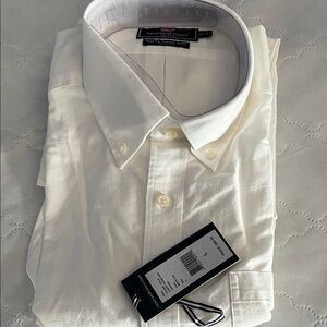 Vineyard Vines Men's White Button-Down Dress Shirt